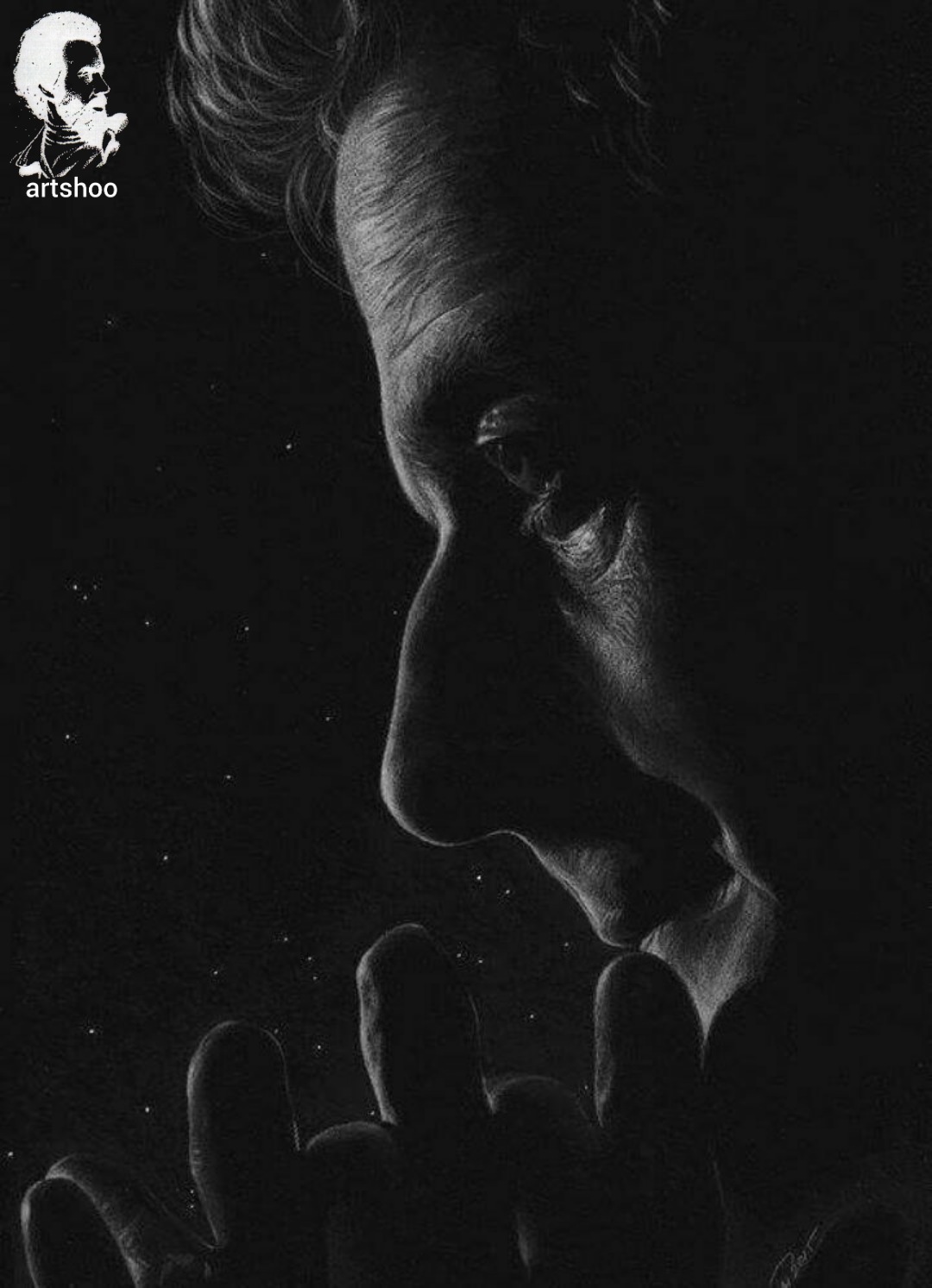 سیاه قلم مدل مداد سفید